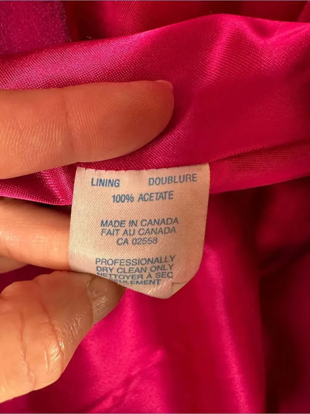 Vintage Danier Fuchsia Suede Leather Jacket Blazer Size M Open Front Hot Pink